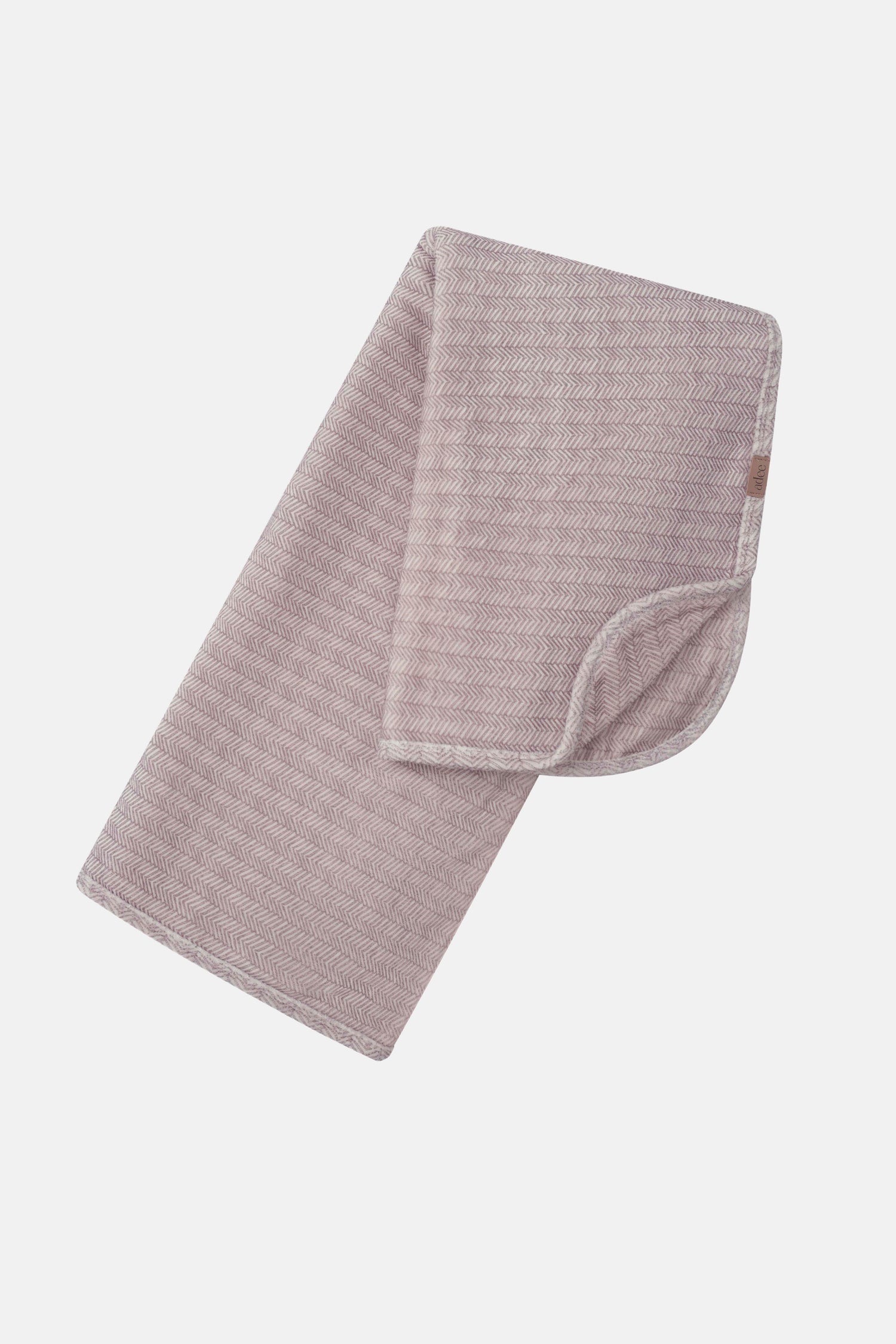 Heritage Herringbone Red layette set by Adee in pink-red herringbone fabric.