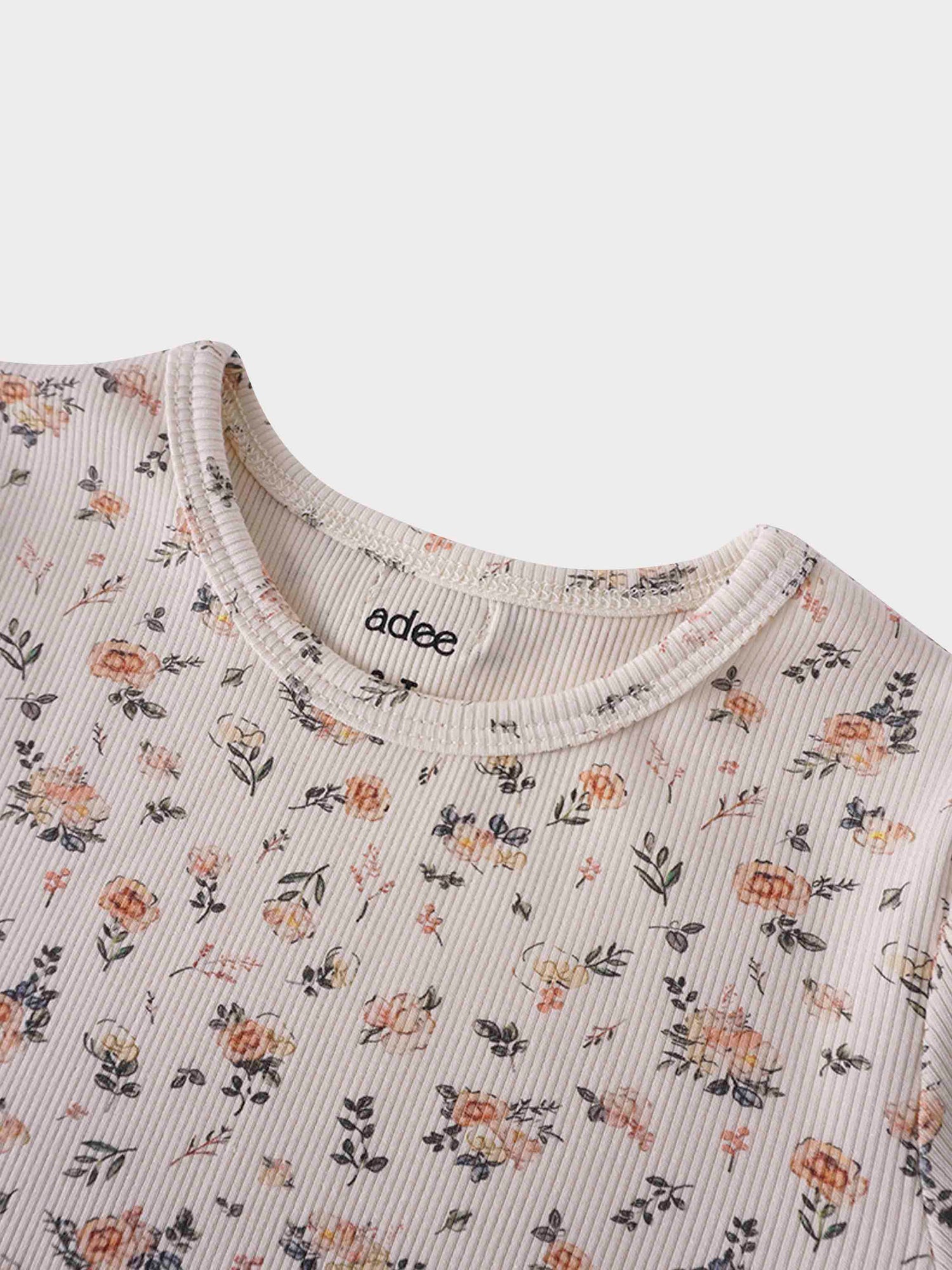 Petit Floral Dress- Short Bubble Sleeve
