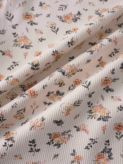 Petit Floral Dress- Short Bubble Sleeve