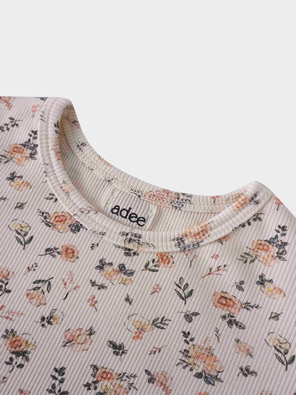 Petit Floral Dress- 3/4 Bubble Sleeve
