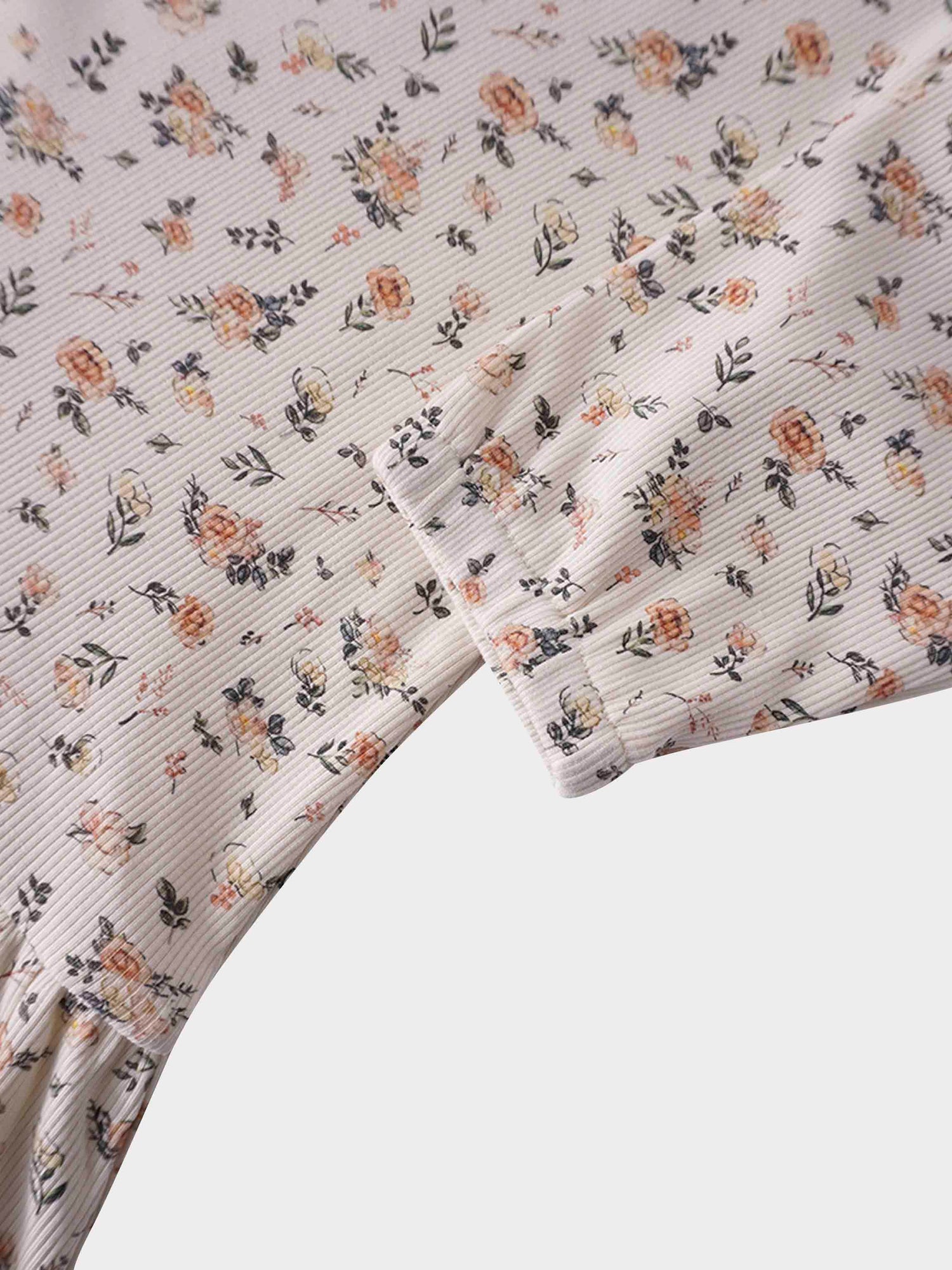 Petit Floral Dress- 3/4 Bubble Sleeve