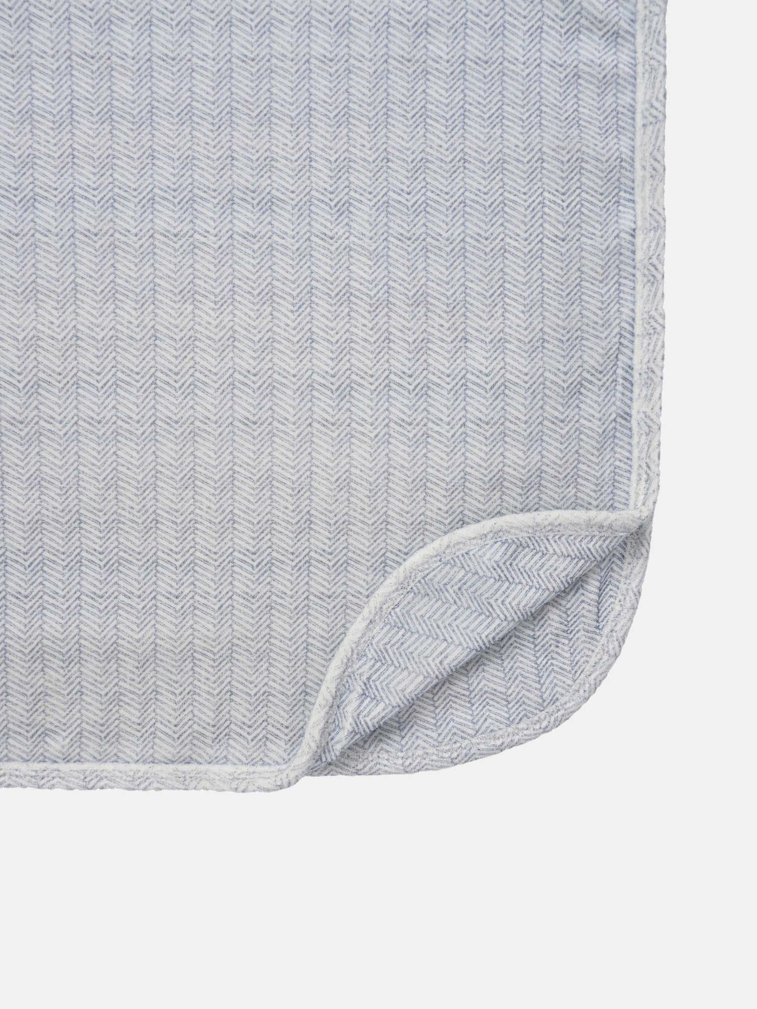 Heritage Herringbone Blanket - Blue, Adee boys swaddle blanket