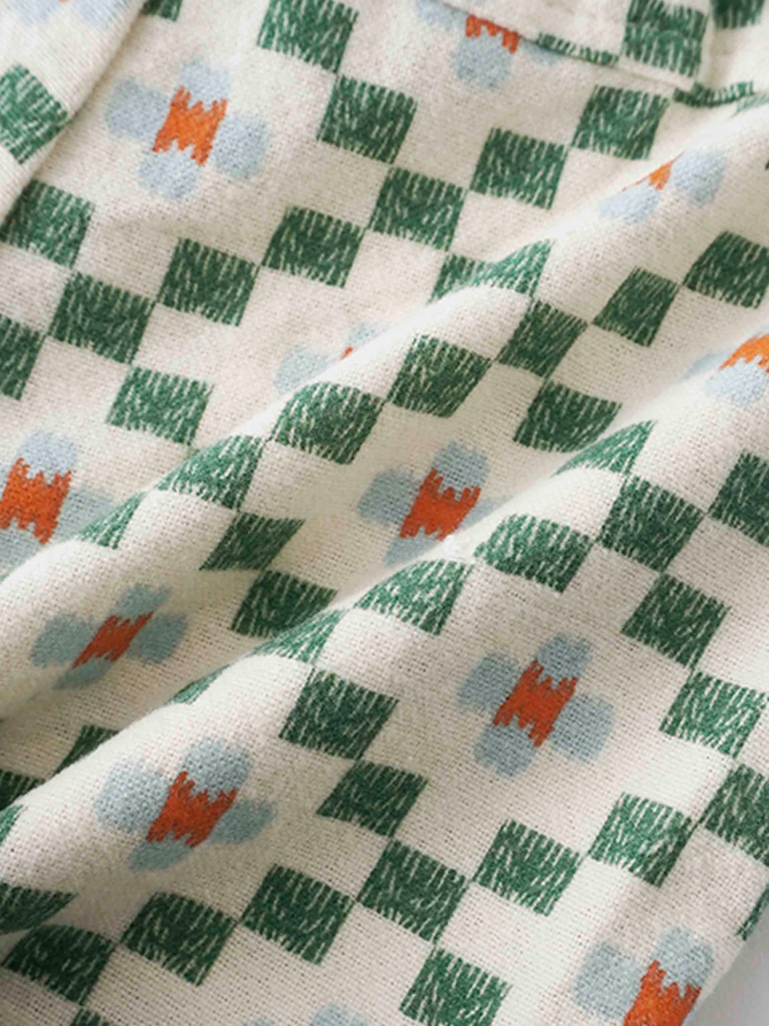 Green Diamond Shorts with Shirt