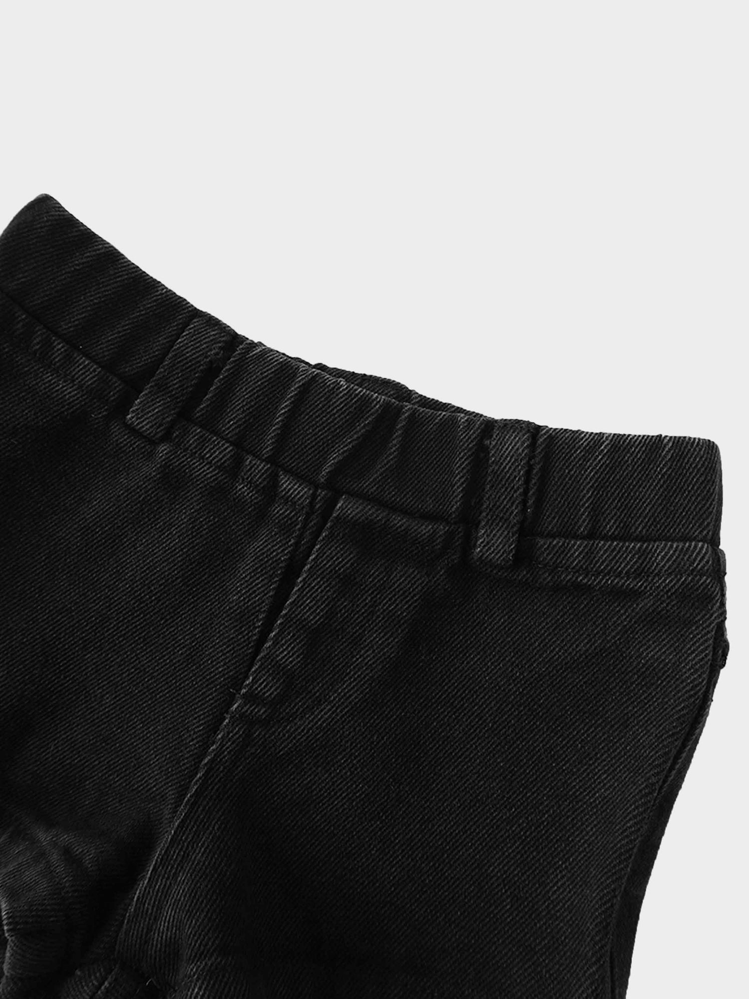 Denim Shorts- Black Denim