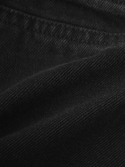 Denim Shorts- Black Denim