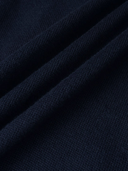 Knit Sweater - Navy; Adee boys dressy top in navy knit fabric