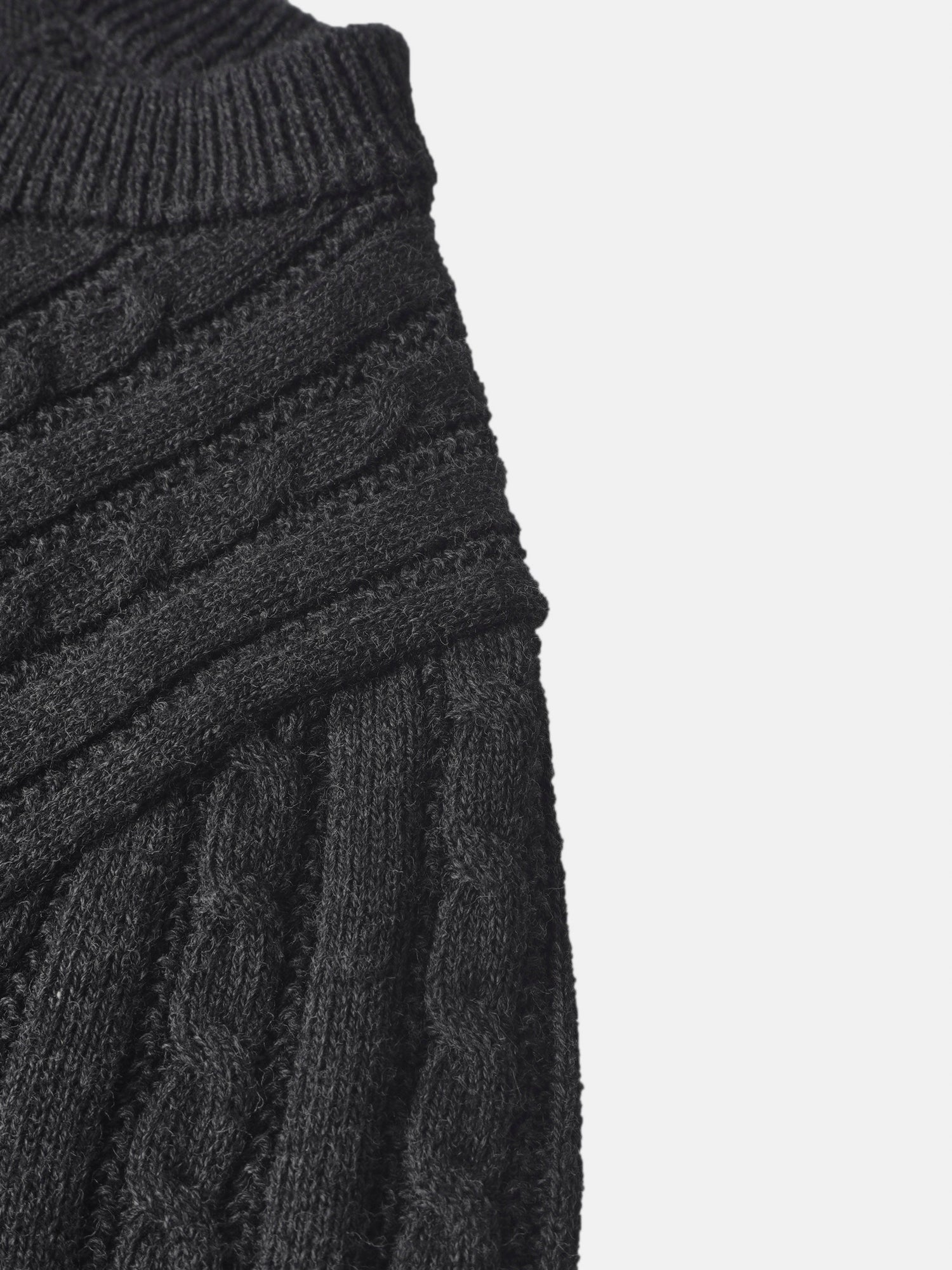Knit sweater for boys in grey with ribbed knit texture, dressy top