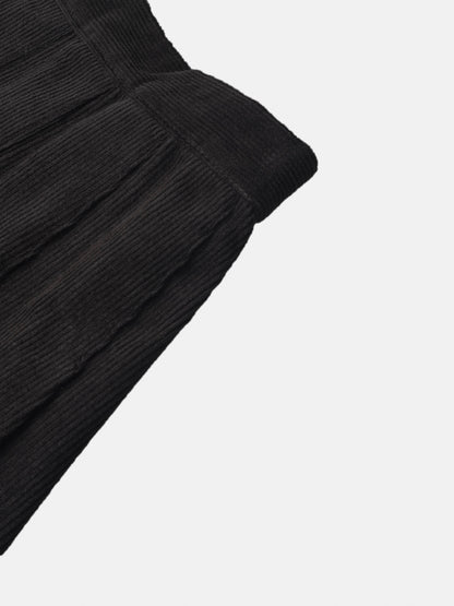 Corduroy pleated skirt for girls by Adee in grey color