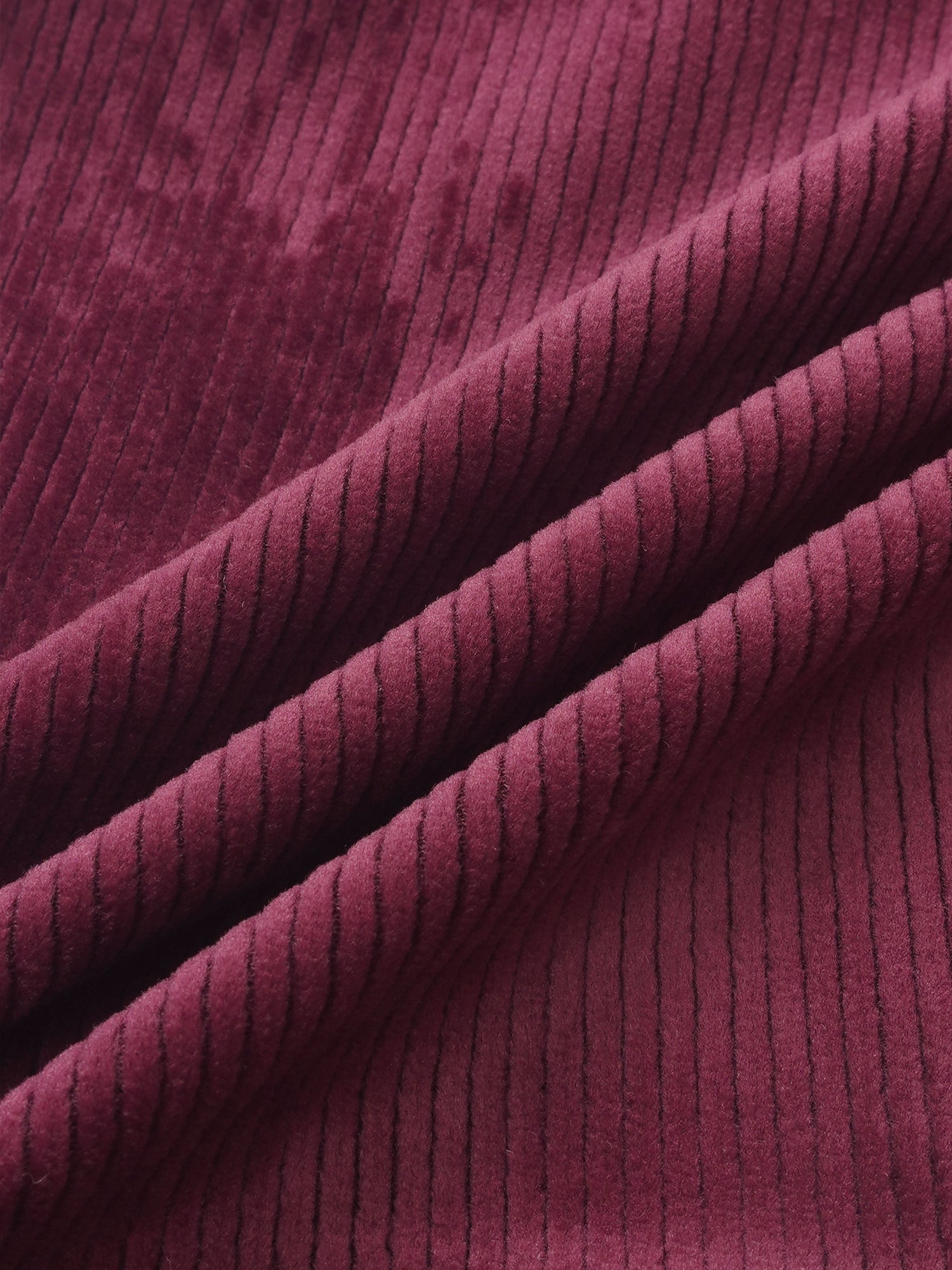 Ribbed velour burgundy fabric for girls pajamas, soft plush texture