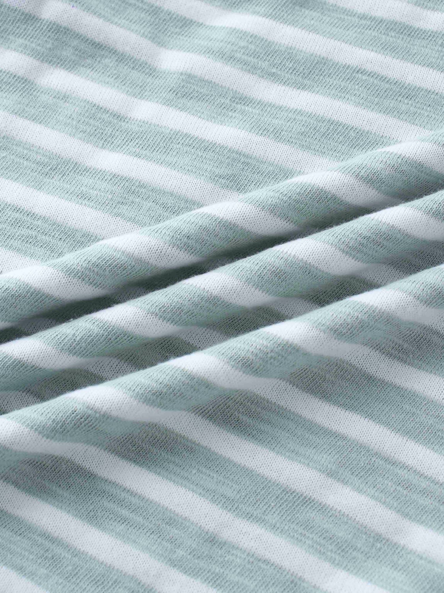 Pastel green striped hoodie shirt fabric