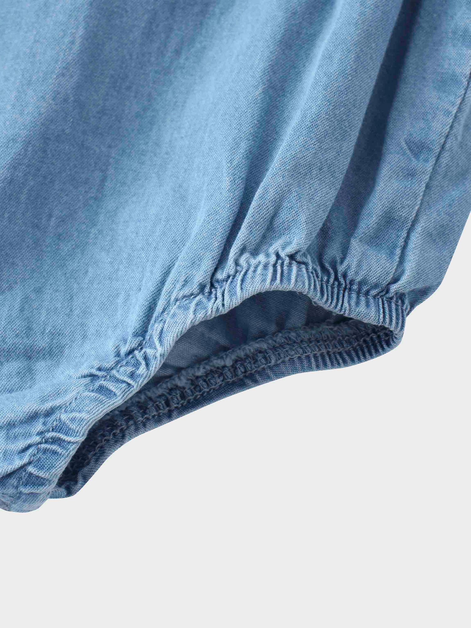 Baby girl denim romper diaper 