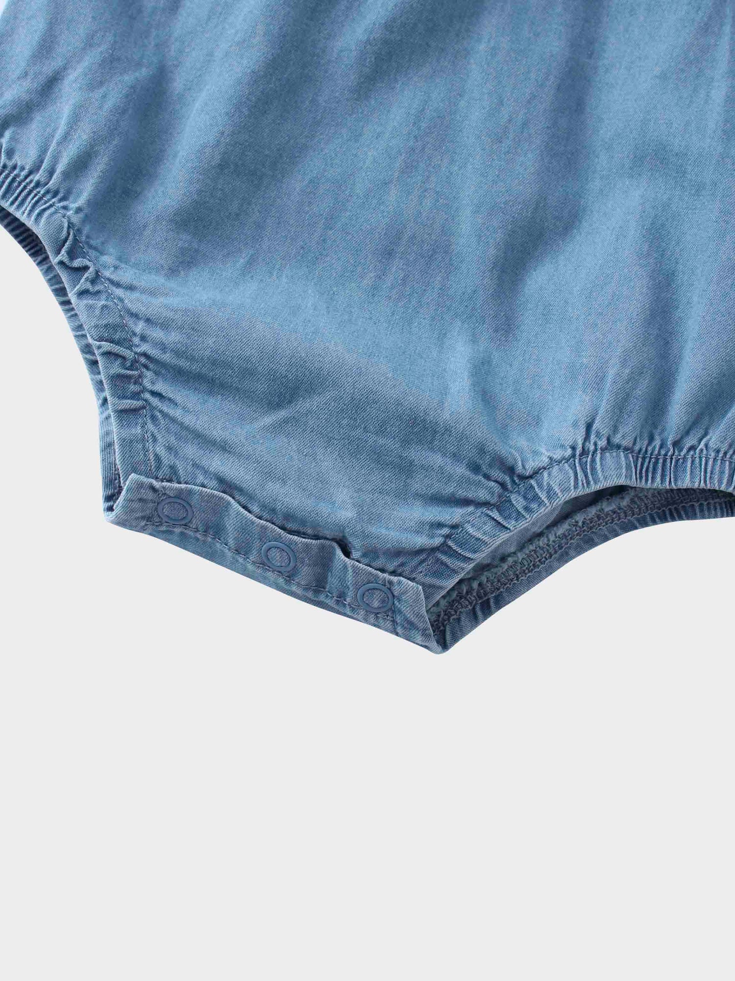 Baby boy denim romper diaper 