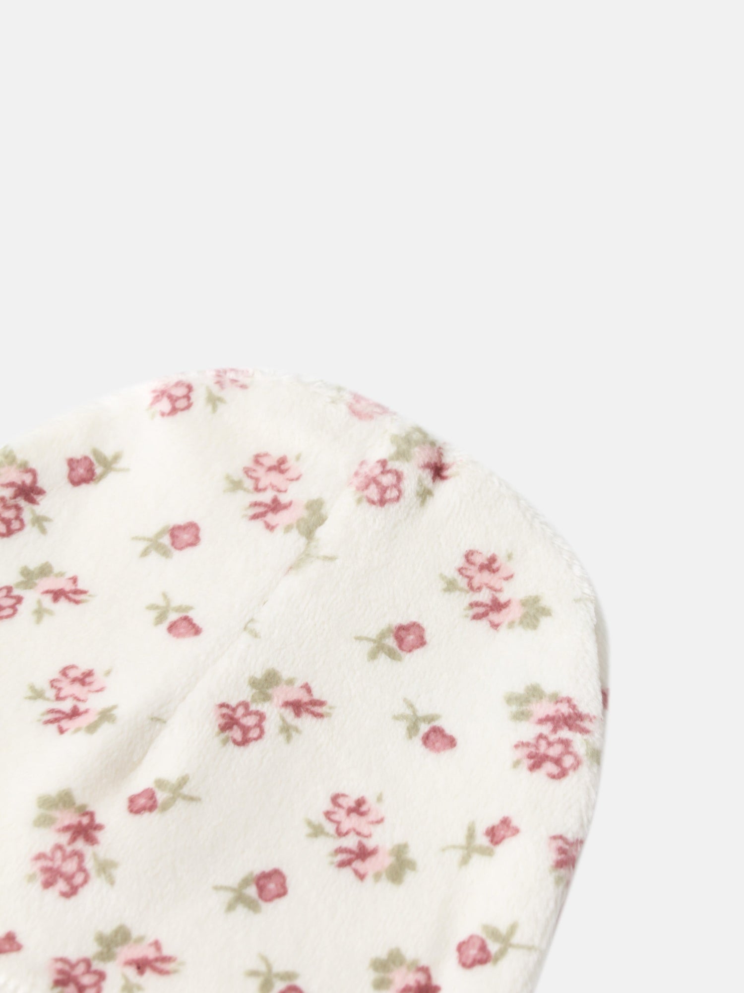 Tiny Blossom Layette Set for girls by Adee, white fabric with pink floral print