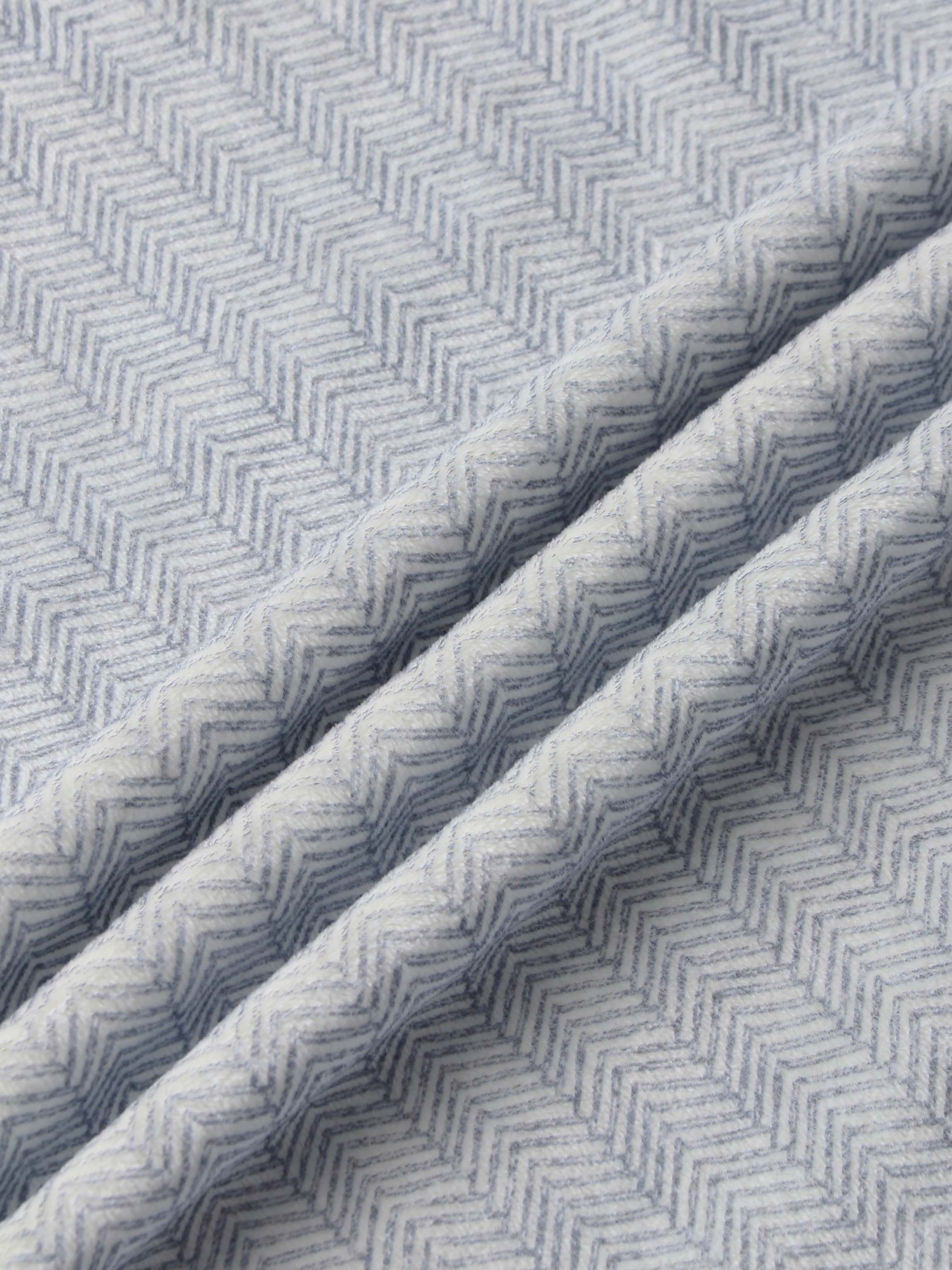 Heritage Herringbone Bonnet blue fabric by Adee for boys