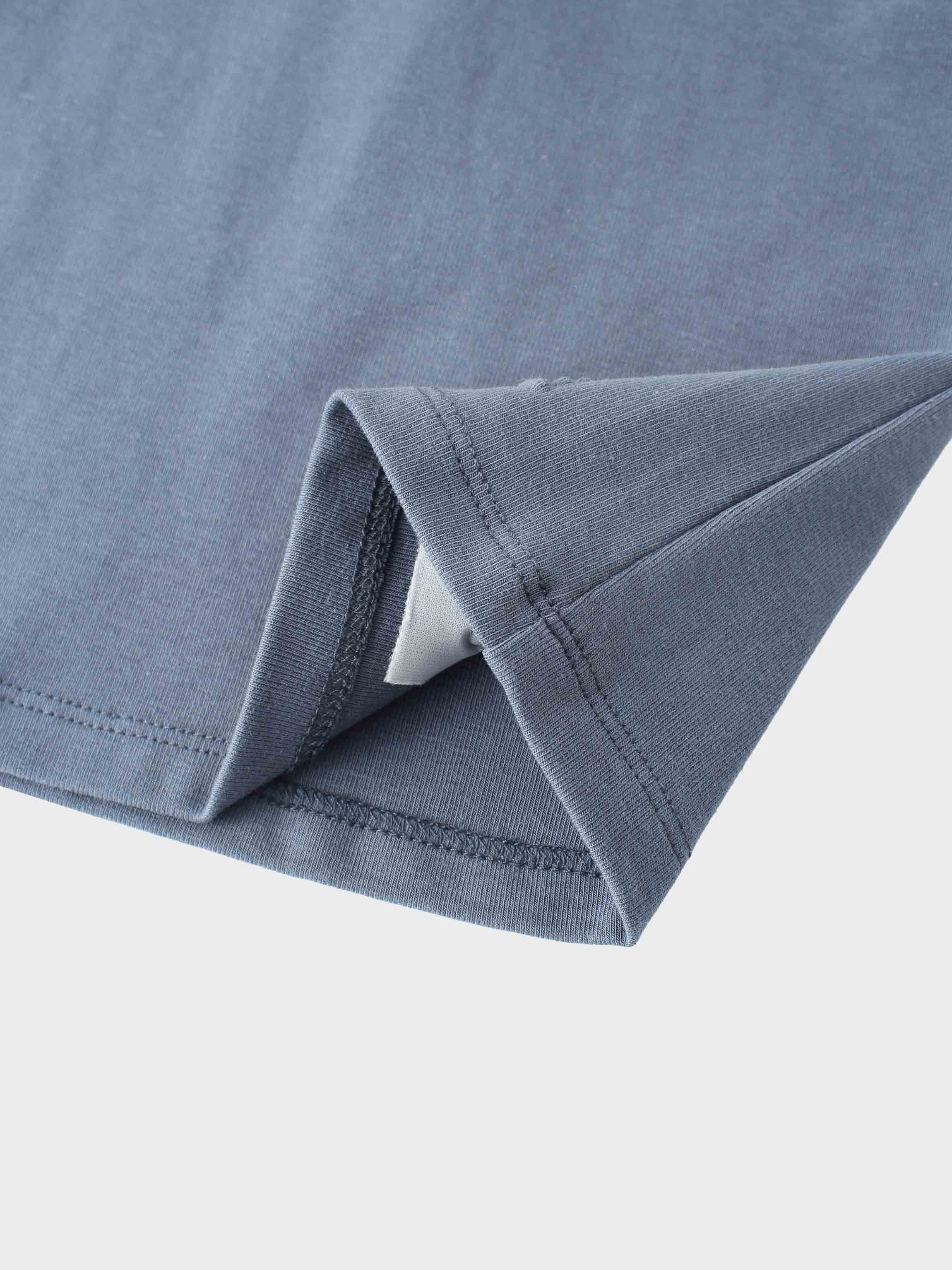 Cotton Hoodie Set - Blue