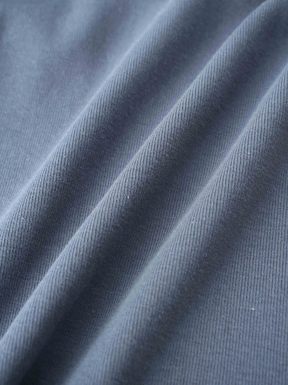 Cotton Hoodie Set - Blue