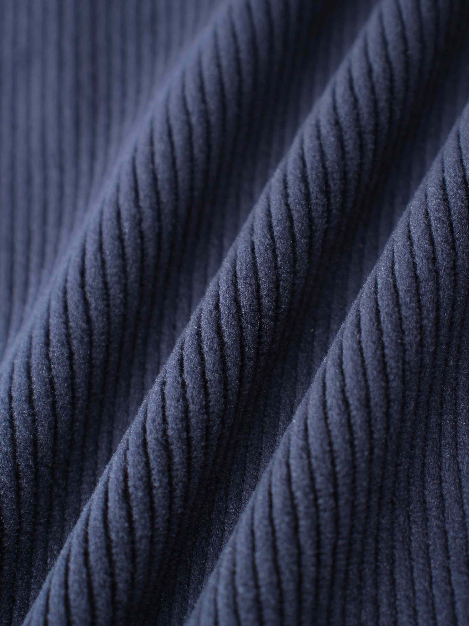 Ribbed Velour Pajama - Navy