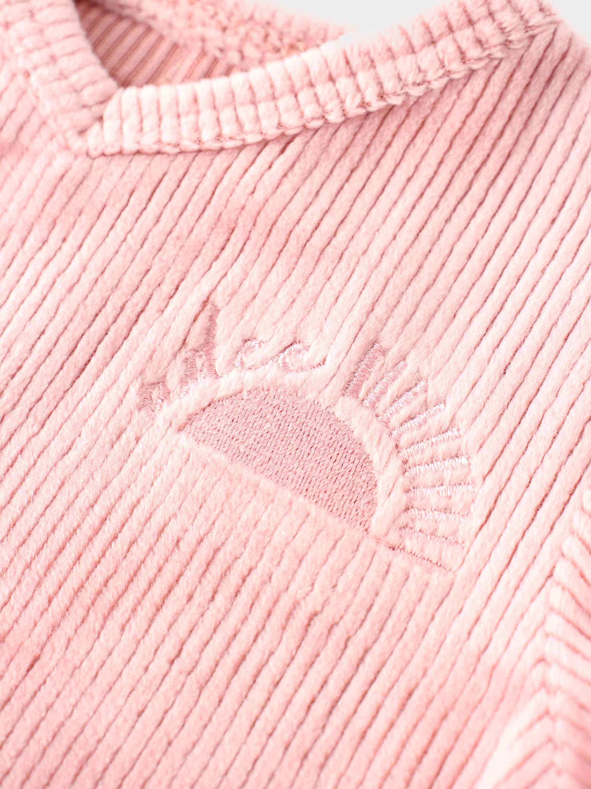 Ribbed Velour Pajama - Pink