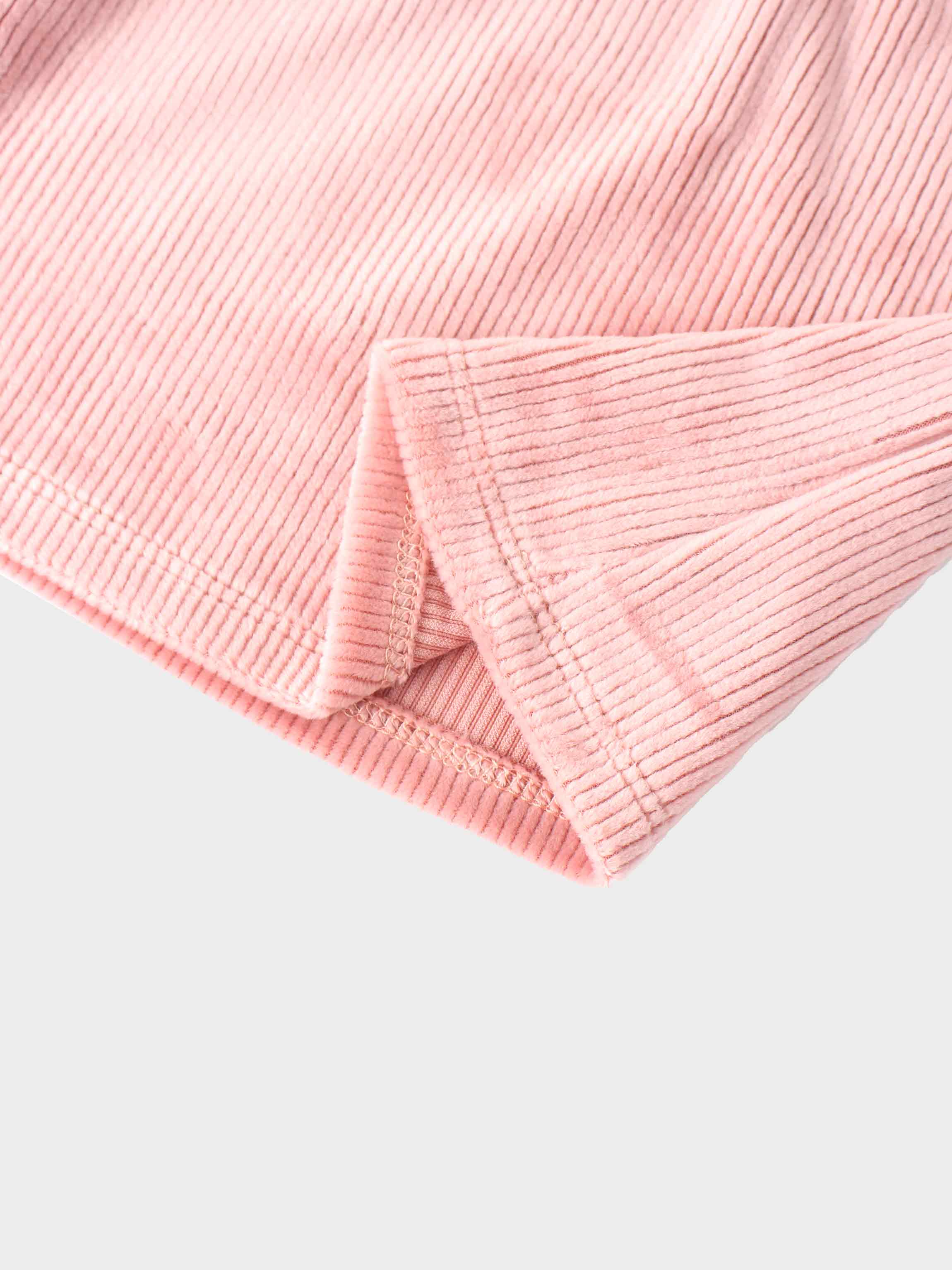 Ribbed Velour Pajama - Pink