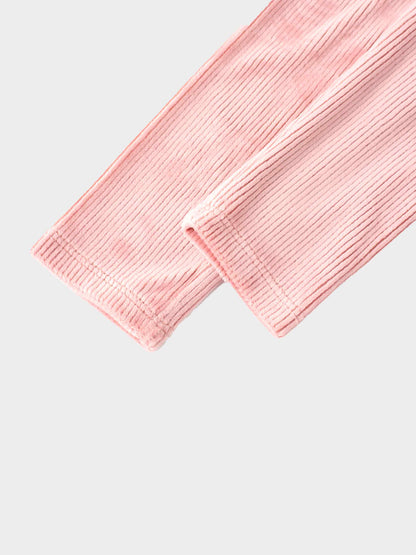 Ribbed Velour Pajama - Pink