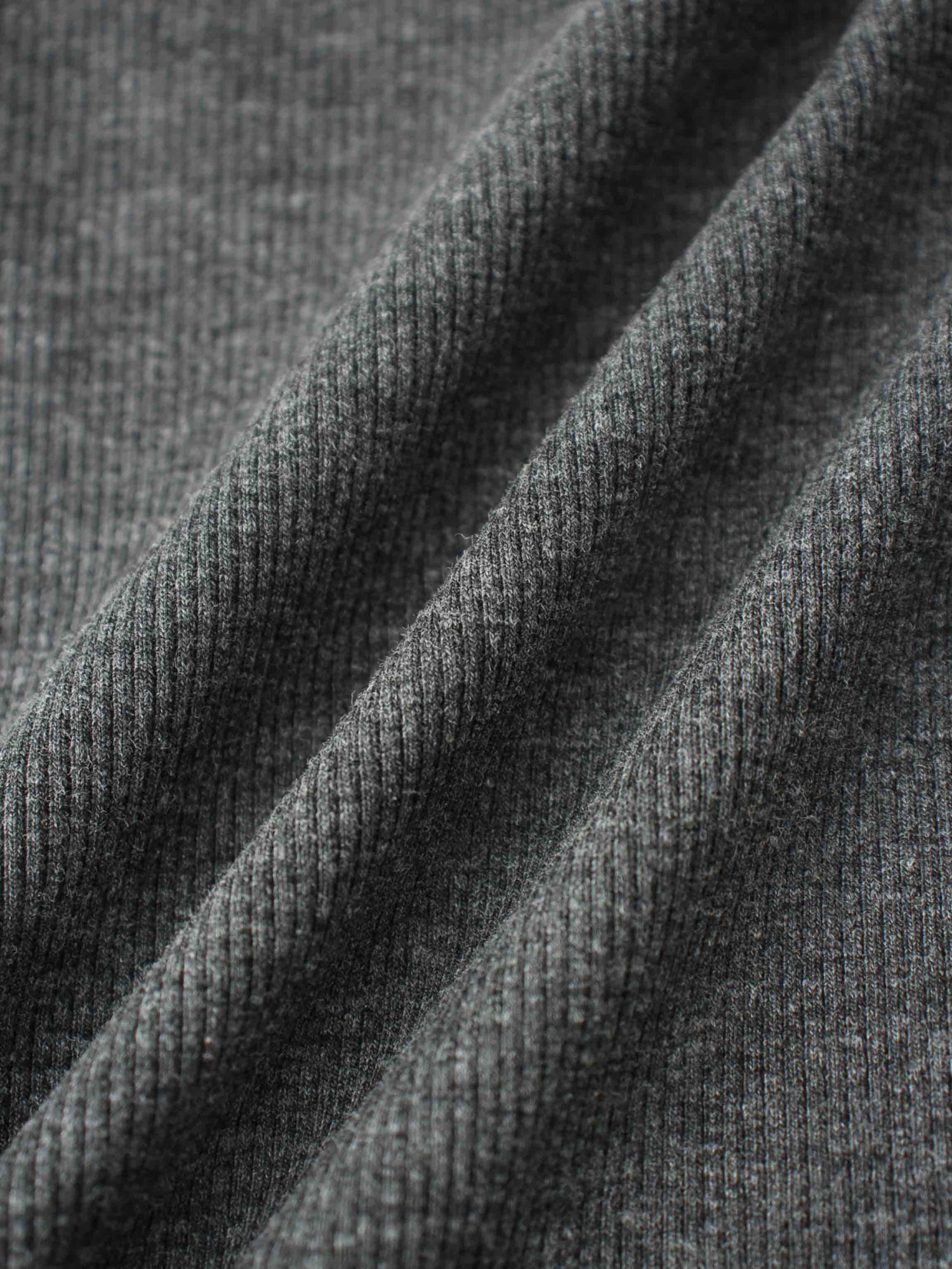 Ribbed Leggings Set with Puff Sleeves - Grey