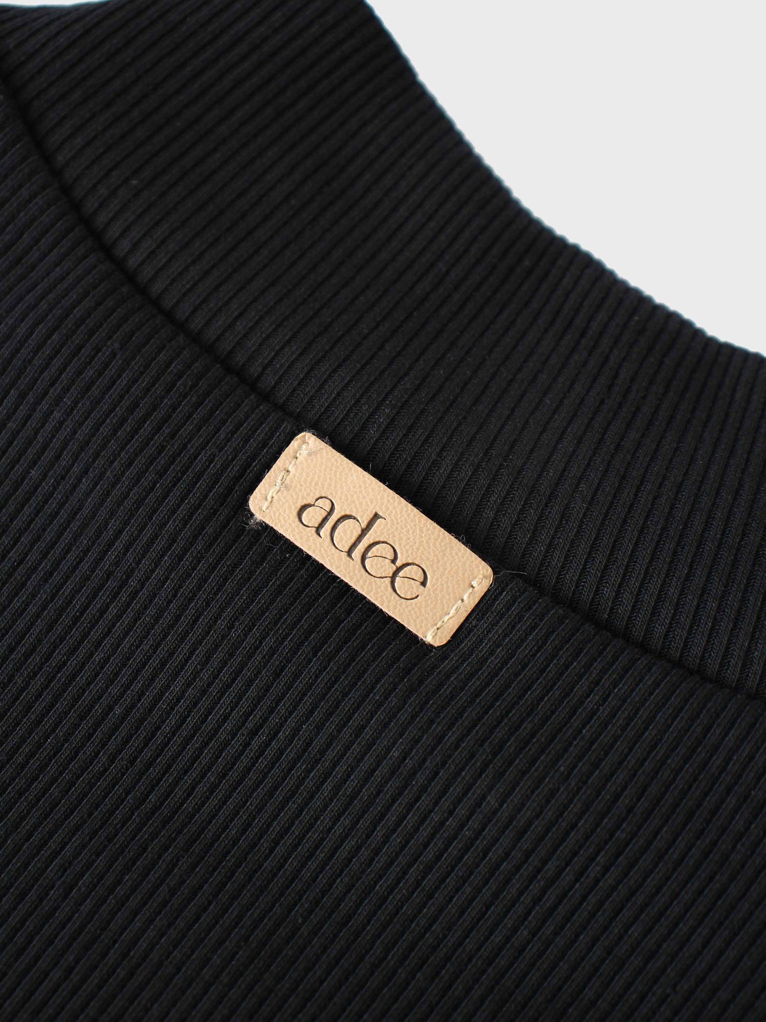 Ruffle Puff Sleeve Mock Neck Shirt - Black