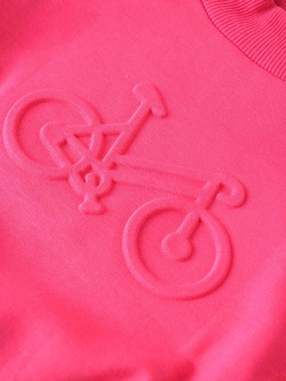 Bike Sweatshirt - Neon Pink