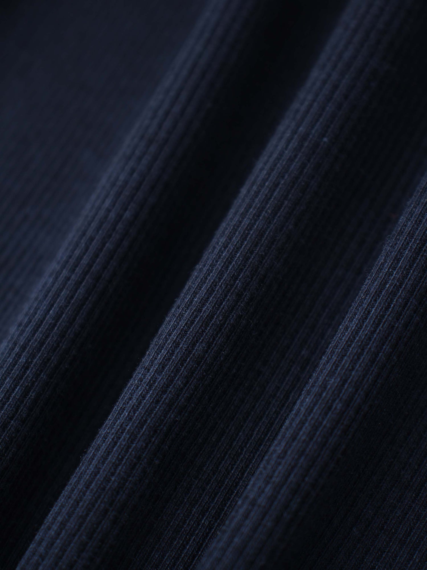 Thin Ribbed Cardigan - Navy