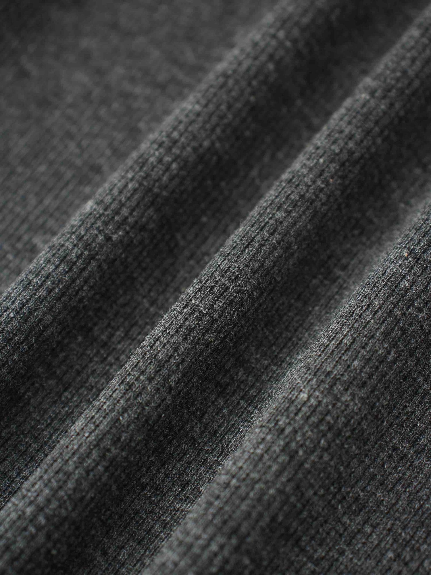 Ribbed Puff Sleeve Shirt - Grey