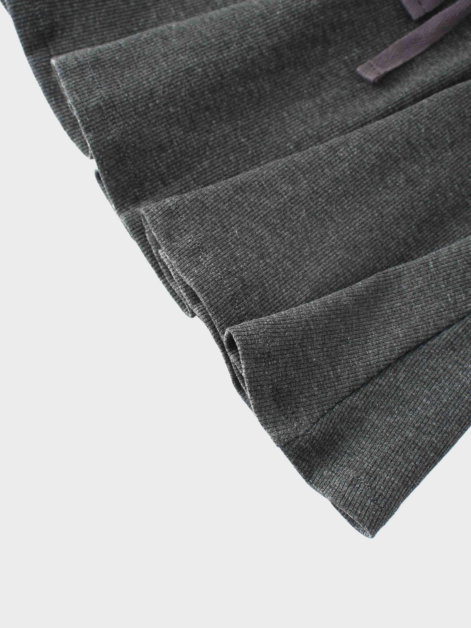 Ribbed Circle Skirt - Grey