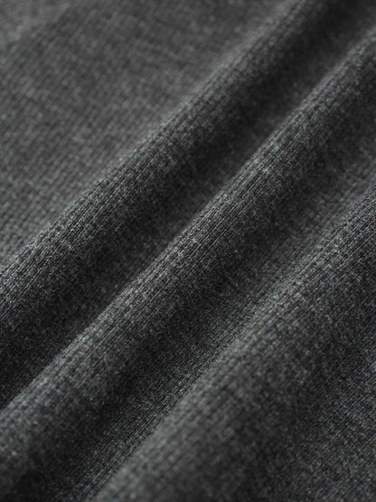 Ribbed Circle Skirt - Grey