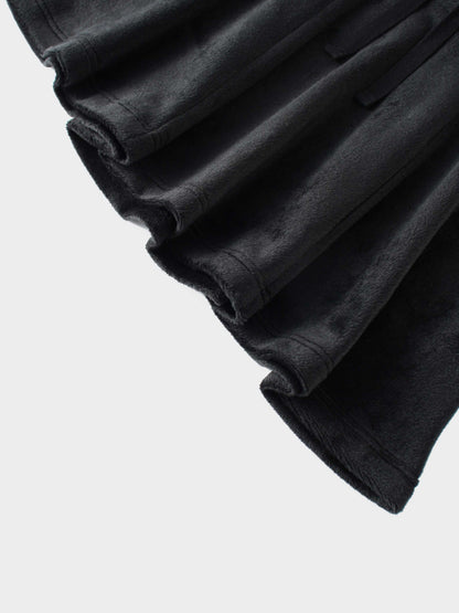 6 Panel Skirt- Black Velour