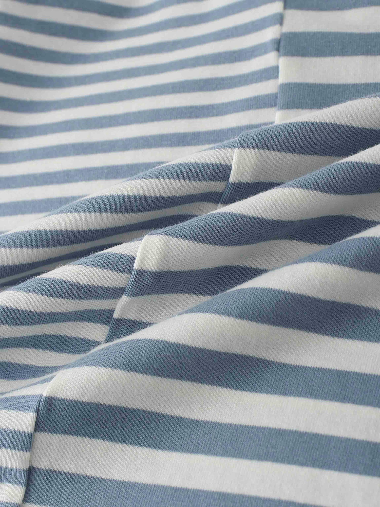 Striped Fitted T-shirt with 3/4 sleeves