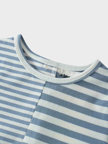 Striped Boxy T-shirt Short Sleeves