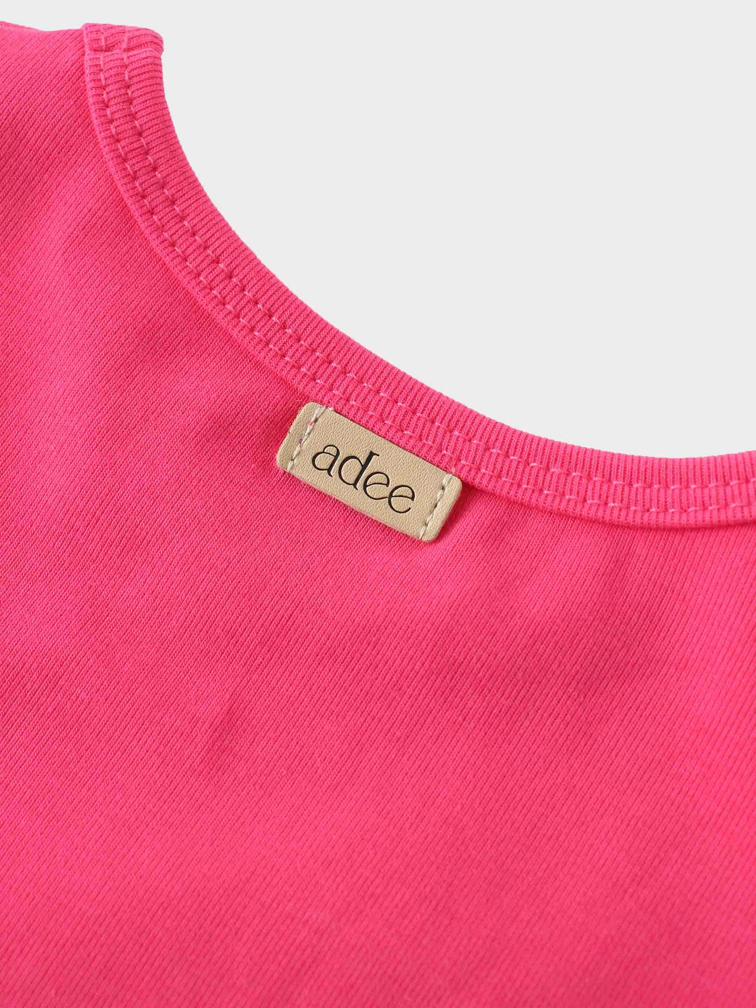 Pink Skirt with 3/4 Sleeve Bubble Shirt