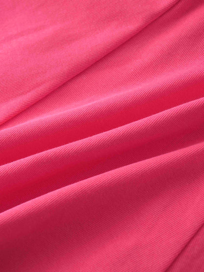 Pink Skirt with 3/4 Sleeve Bubble Shirt