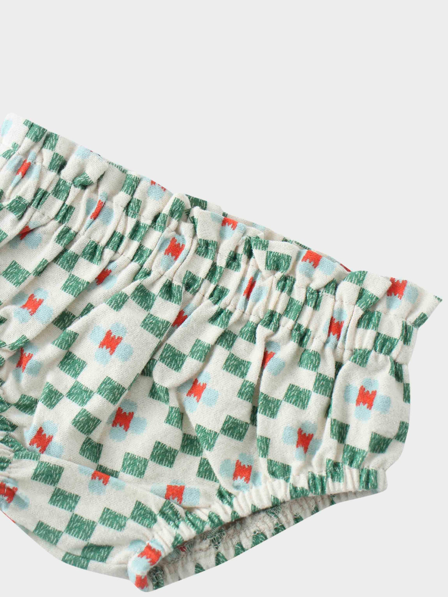 Green Diamond Tank Set- Ruffles