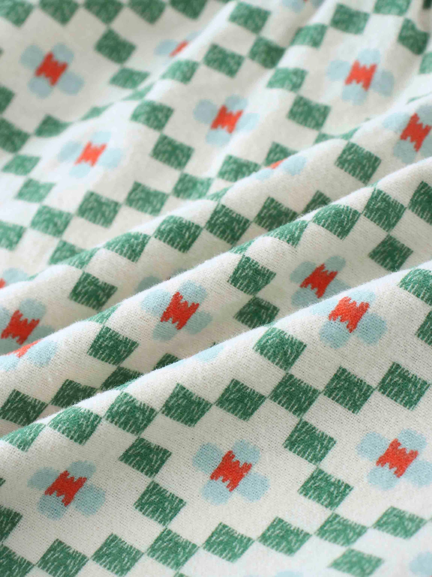 Green Diamond Skirt with 3/4 Sleeve Shirt