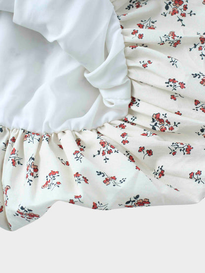 Floral Bubble Skirt with Short Sleeve T-shirt