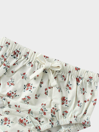 Floral Bubble Bloomers with Shirt