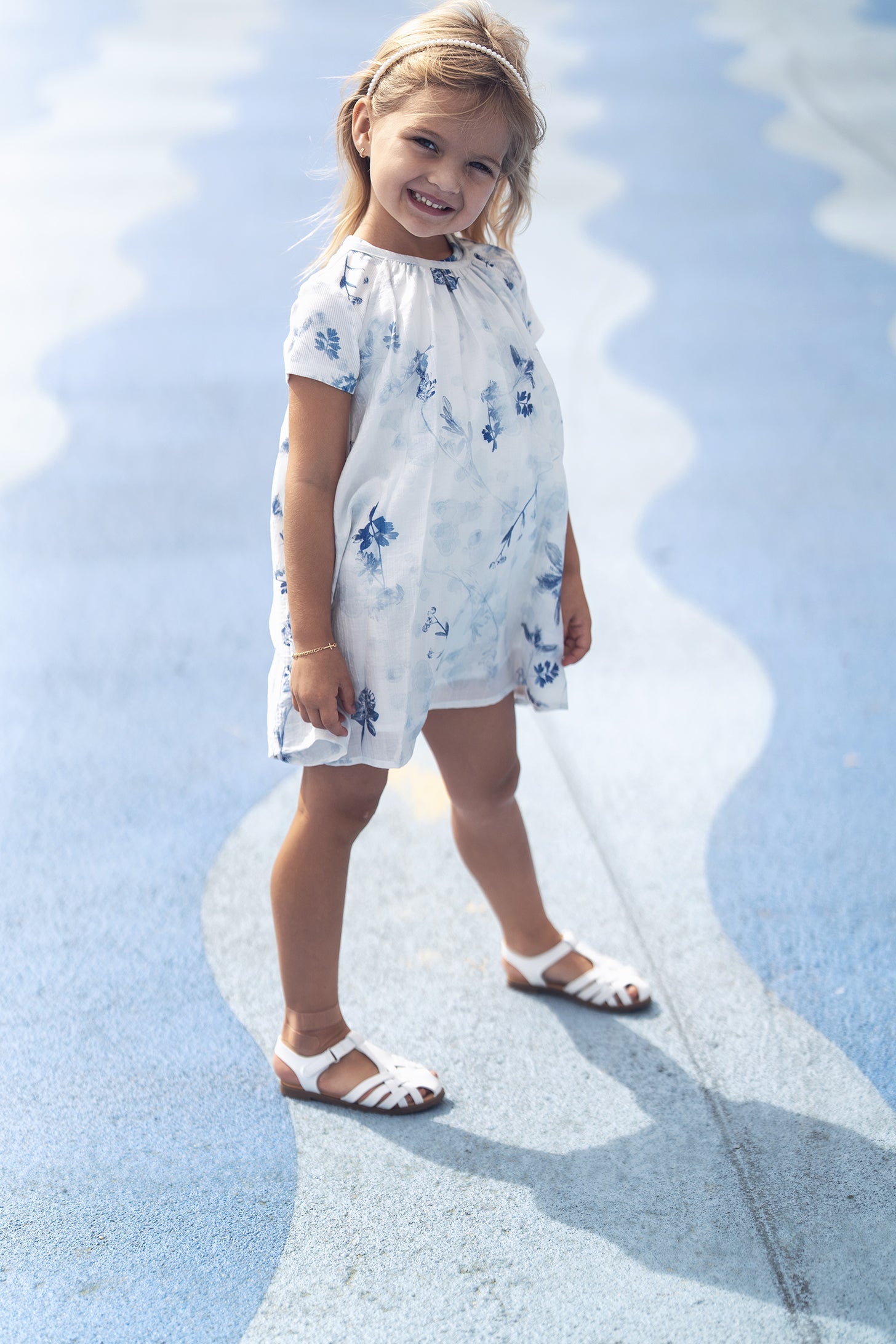 Blue Flower Jumper