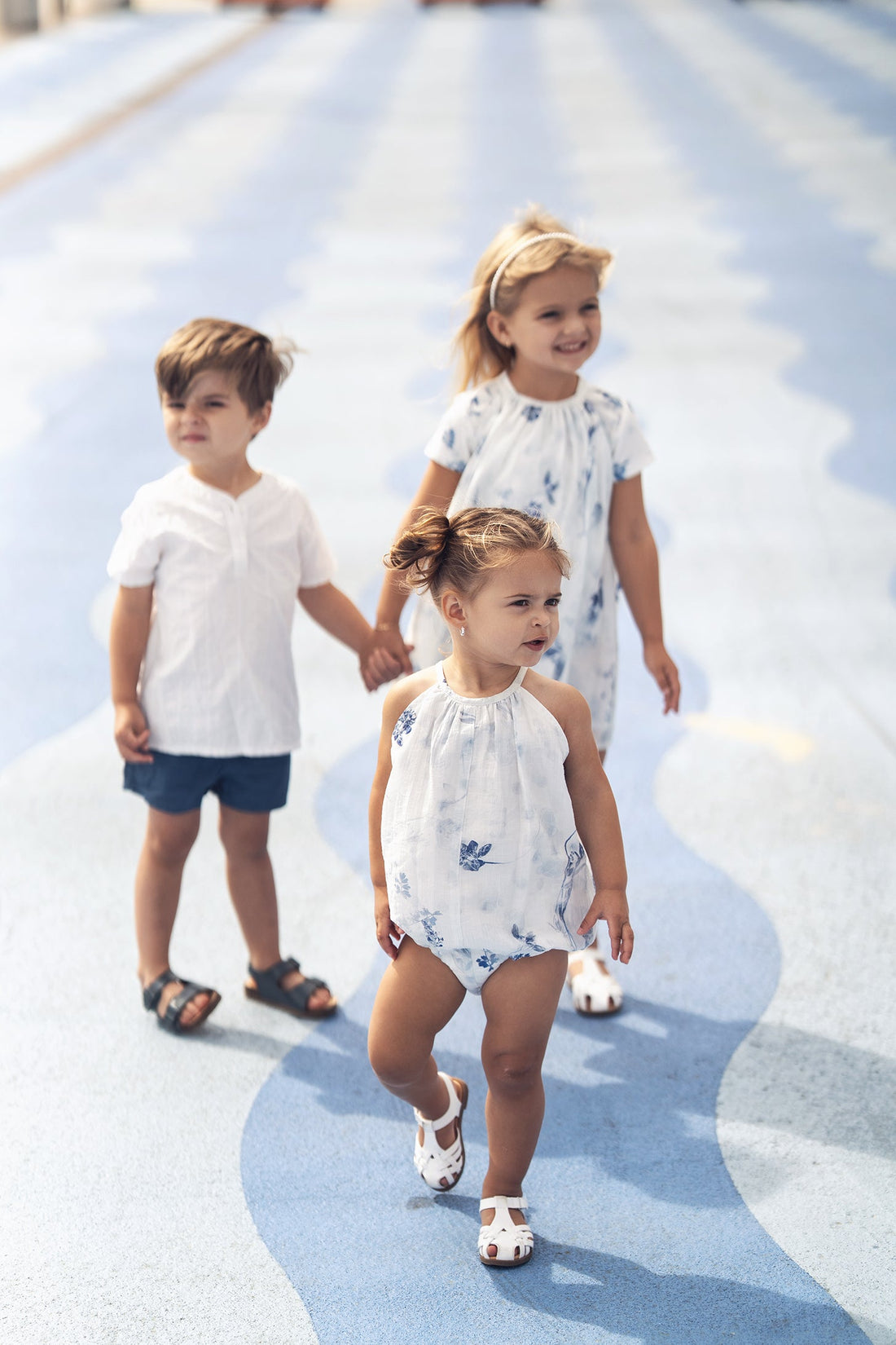 Blue Cotton Shorts