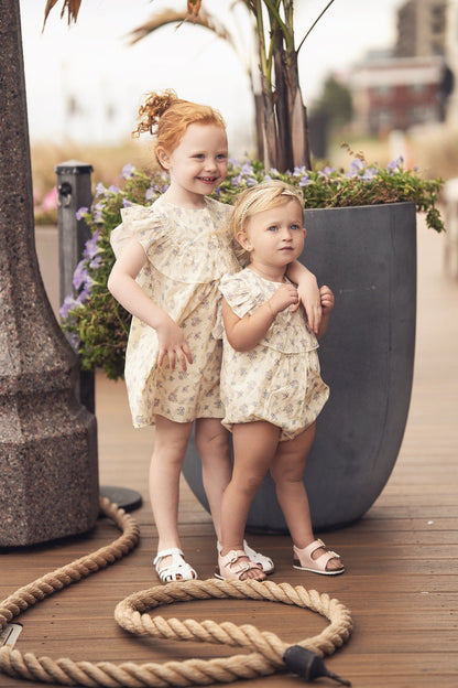 Ivory Flower Dress - Sleeveless