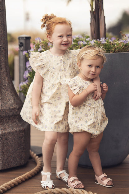 Ivory Flower Romper
