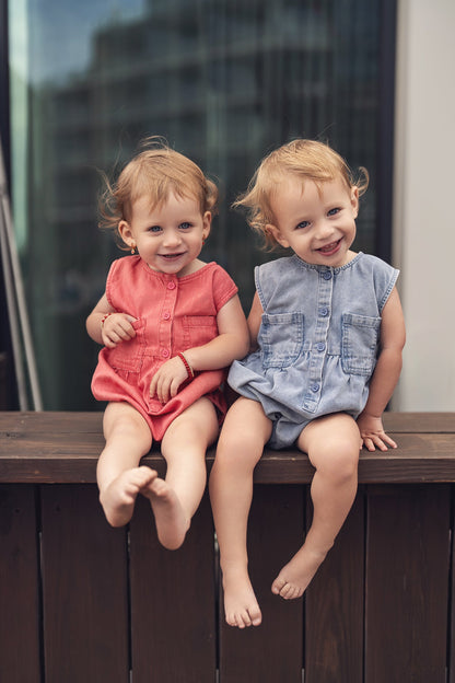 Blue Denim Romper