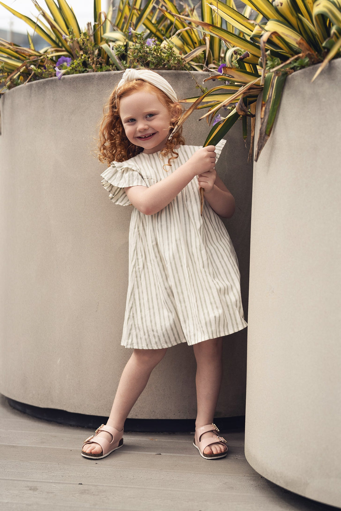 Green Striped Dress
