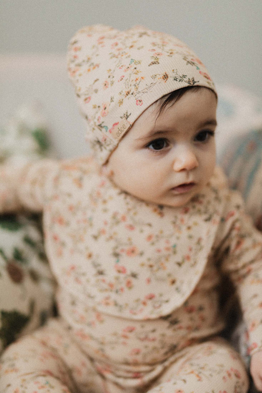 Butterfly Garden Stretchy, Beanie &amp; Bib