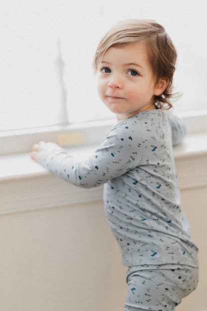 Mini Berry Pajamas - Blue