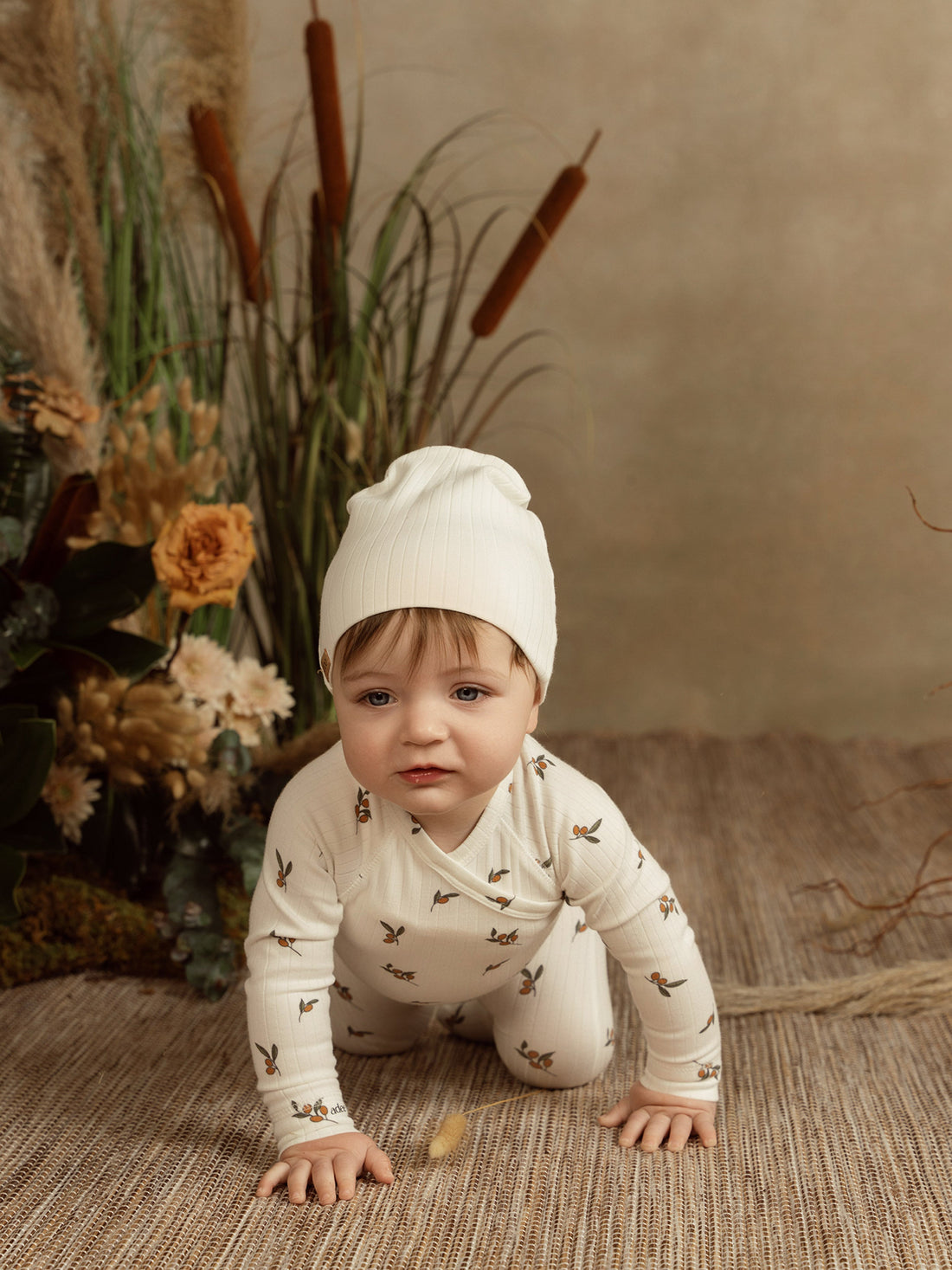 Wide Ribbed Beanie-White